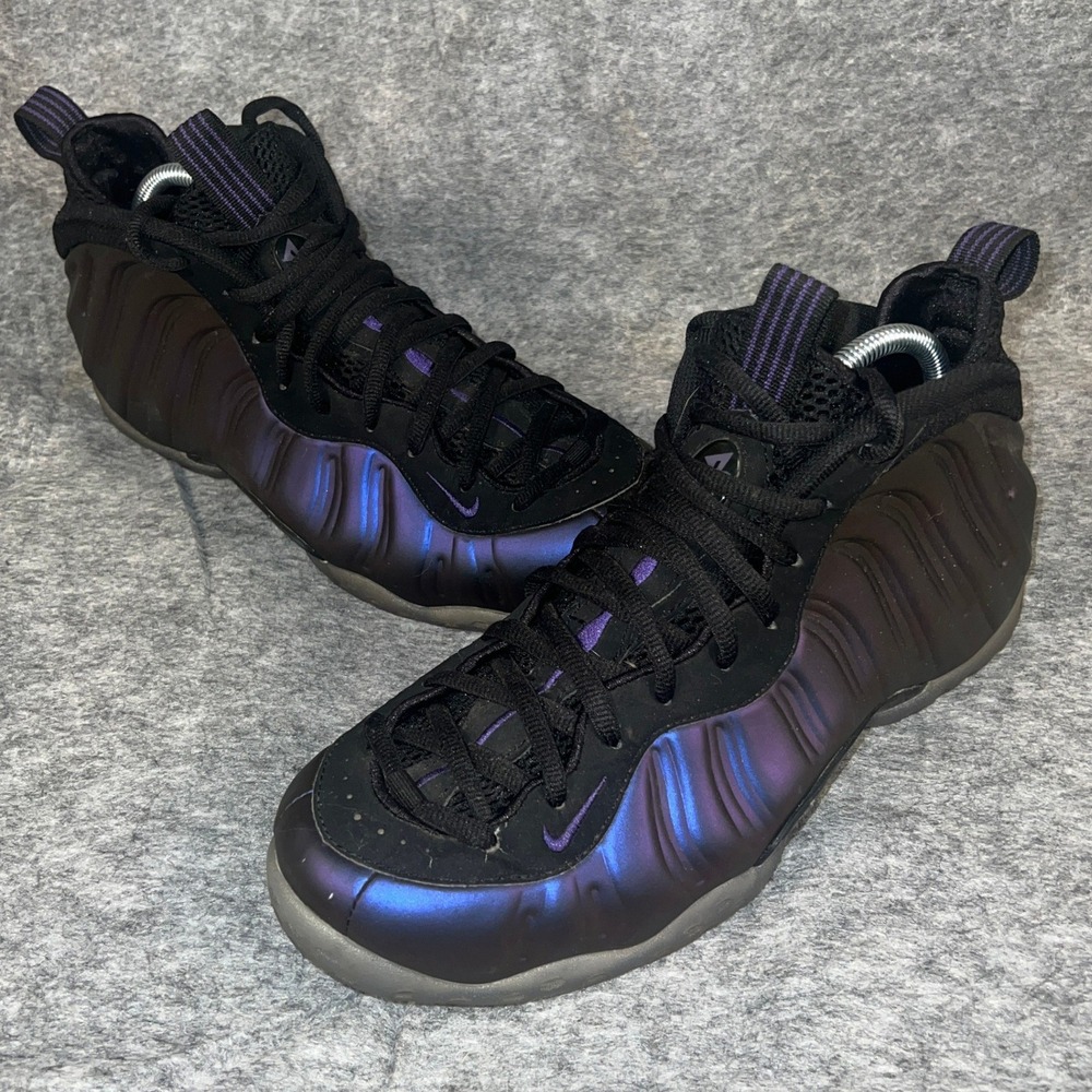 Nike Air Foamposite One Eggplant 2017 Black Varsity Purple 314996-008 Mens 9.5